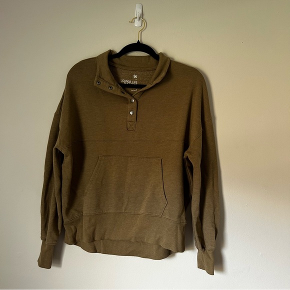 SO Tops - Women’s Green Lounge Pullover